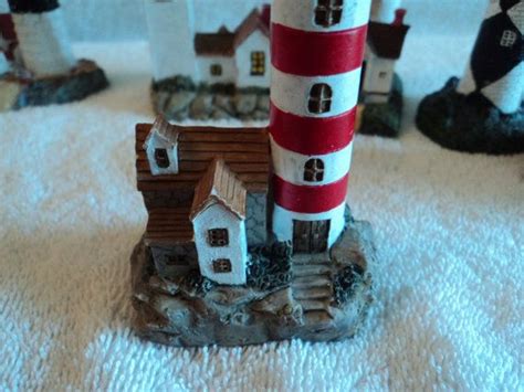 Set Of Six Lighthouses Etsy Fabulous T Hand Painted Ceramics