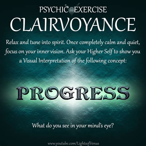 PSYCHIC VISION EXERCISE | Psychic development exercises, Clairvoyant psychic abilities, Psychic ...