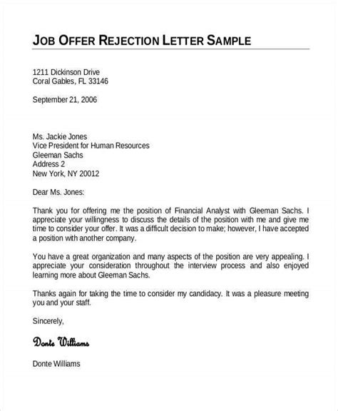 Withdrawal Of Job Offer Letter Template Labee