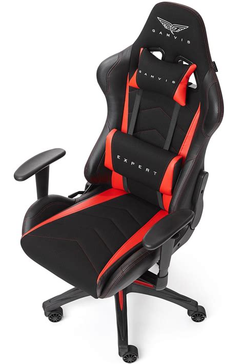 Gamvis Expert Fabric Gaming Chair Blackred Gamvis Gaming Chairs