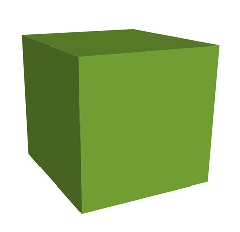 Download Free Clipart: Green Cube | Objects | jgm104