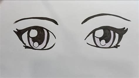 How To Draw Anime Eyes Step By Step Draw For Kids Youtube