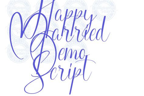 Happy Married Demo Script Font Free Download Now