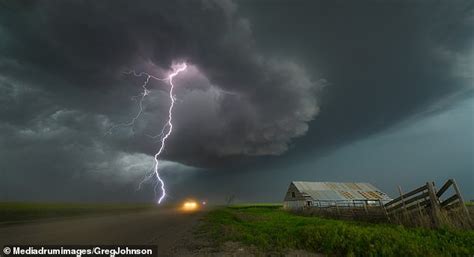 Lightning Strike Rips Through A Tornado In Rare Scene Captured By A