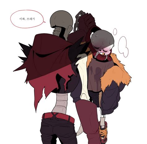 Underfellpapyrus And Underfellsans Undertale Pinterest