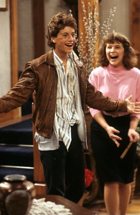 Kirk Cameron And Tracey Gold On The Set Of Growing Pains In 1986 Kirk Cameron Ashley Johnson
