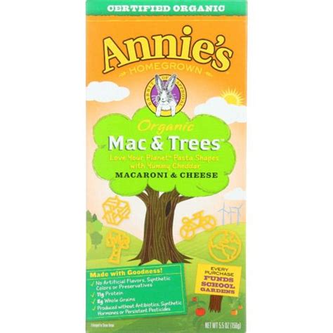 Dec 15, 2020 · one scan of the nutrition label and it's clear: Annies Homegrown Macaroni And Cheese - Organic - 5.5 Oz ...