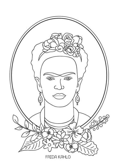 Total Imagen Dibujos Frida Kahlo Para Colorear Viaterra Mx