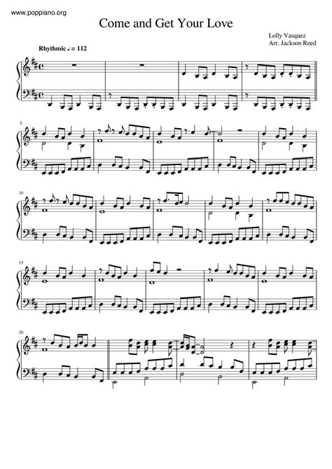 Redbone Come And Get Your Love Sheet Music Pdf Free Score Download ★