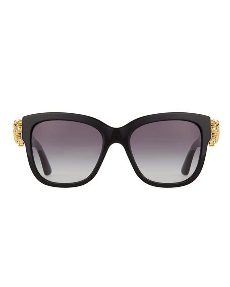 Dolce And Gabbana Jewel Encrusted Sunglasses Black