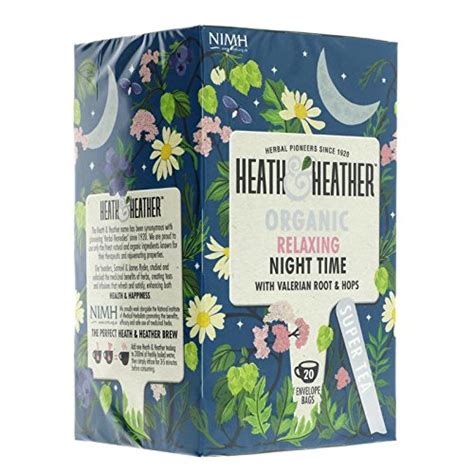 Heath And Heather Organic Night Time Tea 20 Bags Organic Tea