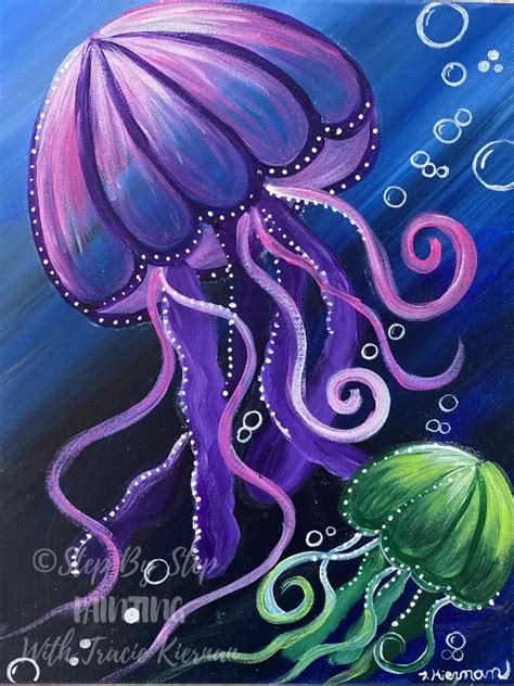 How To Paint A Jellyfish Jellyfish Painting Step By Step Painting