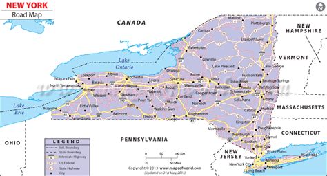 New York Road Map Ny Highway Map