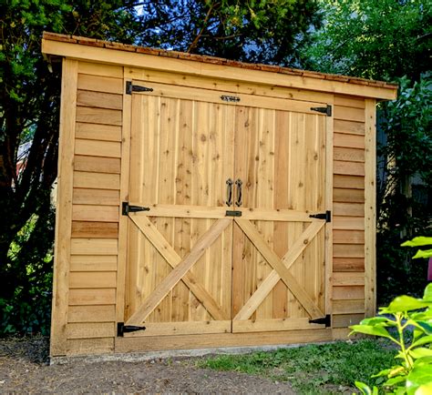 Wooden Double Door Shed Kit 6x3 8x3 8x4 12x4 Bike Storage
