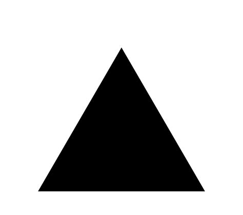 Black Triangle Png Transparent Background Free Download 42423