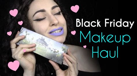 black friday makeup haul review including the edward scissorhands palette youtube