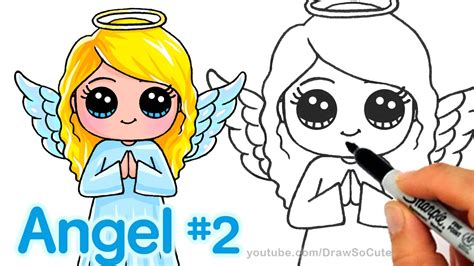 How To Draw An Angel Step By Step Cute And Easy Youtube