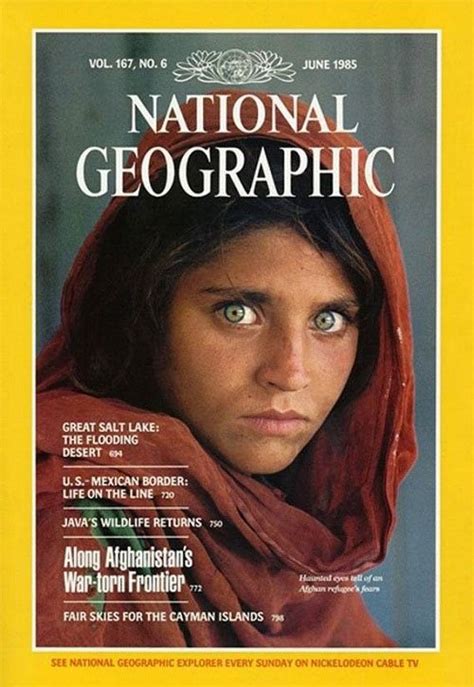 The Most Famous Eyes National Geographic Cover Afghan Girl National Geographic Magazine
