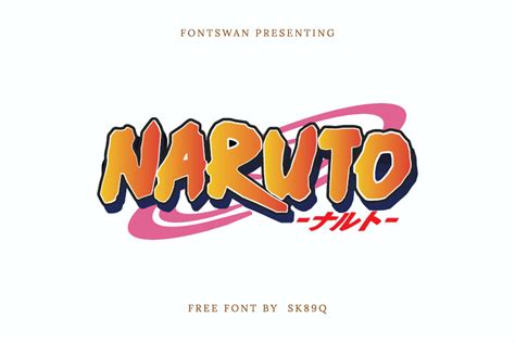 Naruto Font Free Download Fontswan