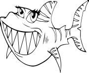 Swimming Sand Tiger Shark Coloring Pages Printable
