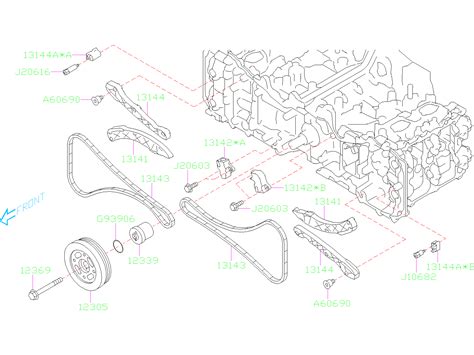 2012 Subaru Forester Engine Timing Chain Guide Guide For The Timing