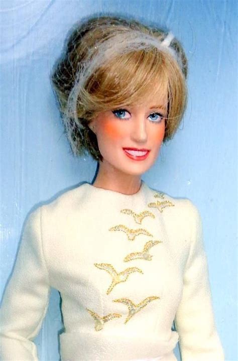Princess Diana Franklin Mint Porcelain Doll In Queen Of Fashion Gown W