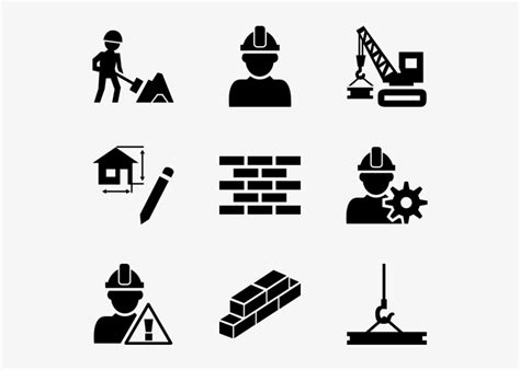 Construction Worker Icons Construction Icon Vector Png Image