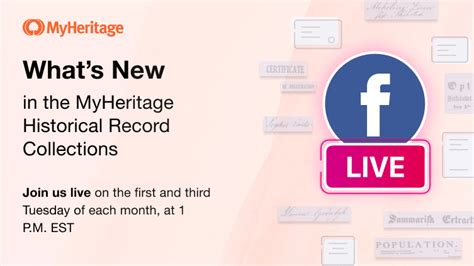 Introducing Our New Facebook Live Series New Historical Records On