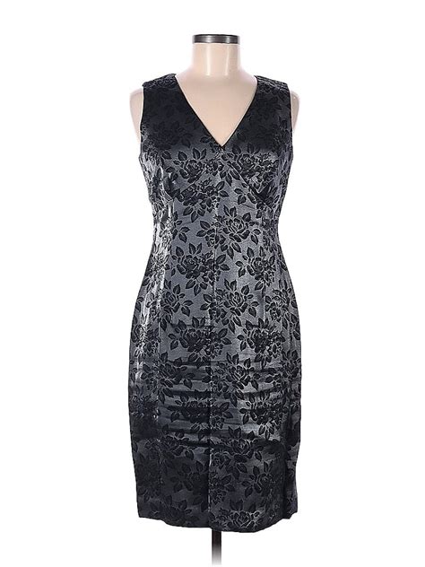 Liz Claiborne Black Gray Cocktail Dress Size 6 60 Off Thredup