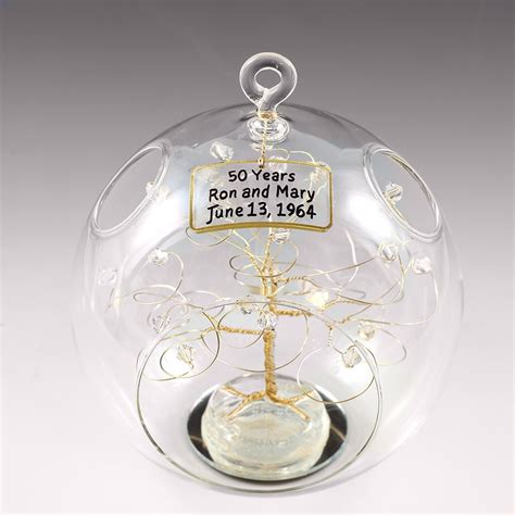 50th Anniversary T Personalized Ornament Gold With By Byapryl