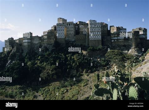 Al Hajarah Yemen Stock Photo Alamy