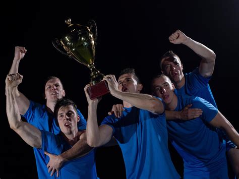 Soccer Players Celebrating Victory 11641635 Stock Photo At Vecteezy