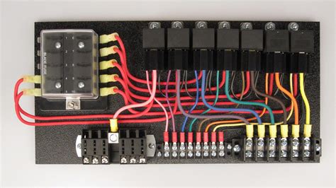 7 Relay Panel With Relay Sockets Switched Fuse Panel And 10 Pos