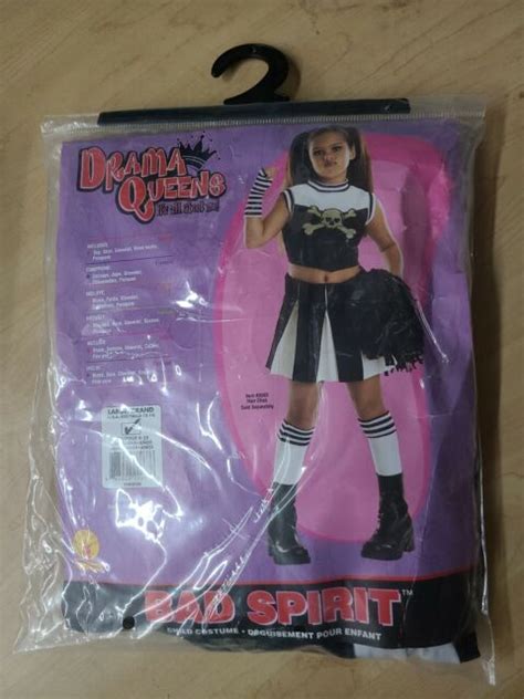 Rubies Bad Spirit Cheerleader Goth Black Child Girls Halloween