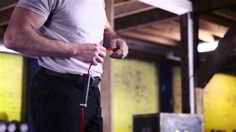The repetitive jumping motion forces you to use all the muscles in your legs to propel you upwards and cushion the blow when you land again, and your core and arms are engaged in the swinging motion of the ropes as well. Lifeline//Weighted Speed Jump Rope//Measure & Adjust - YouTube