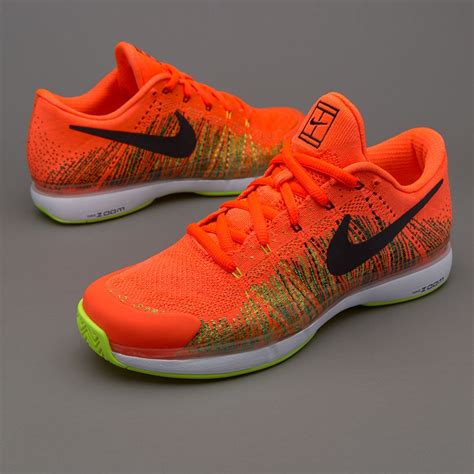 Nike Zoom Vapor Flyknit Mens Shoes Hyper Orangeblacklava Glowvolt