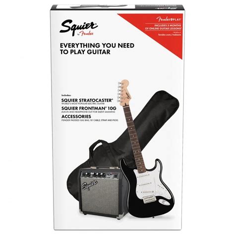 Squier Stratocaster Pack Frontman G Black