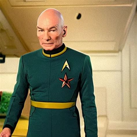 An Avocado Wearing A Starfleet Uniform Jean Luc Stable Diffusion
