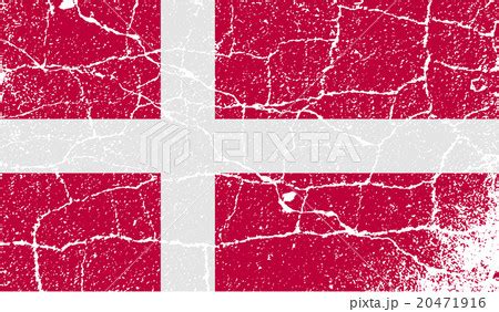 Flag Of Denmark With Old Texture Vector Pixta