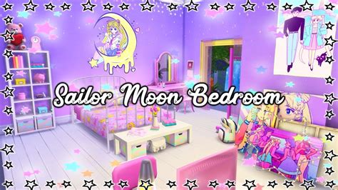 Sims 4 🎀 Sailor Moon Bedroom 🌜 Youtube