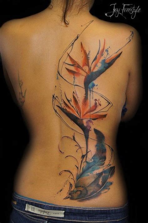 60 Awesome Watercolor Tattoo Designs Flower Tattoo