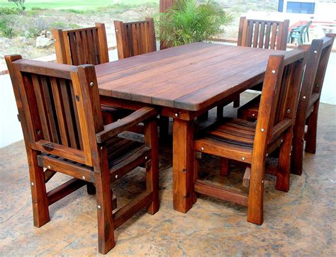 Sourcing guide for wood dining table and chairs: San Francisco Patio Tables, Built to Last Decades ...