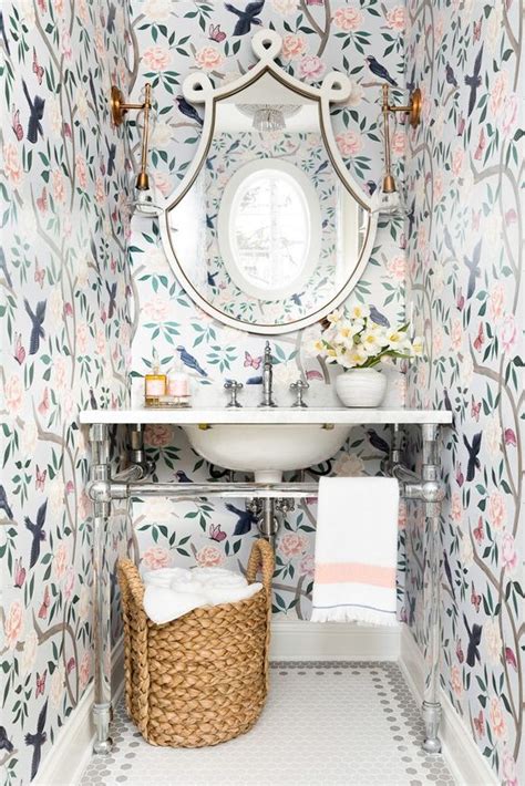 Chinoiserie Powder Room Get The Look The Leslie Style Bathroom