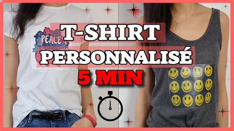 Diy VÊtements T Shirt PersonnalisÉ En 5 Minutes Customiser Un T