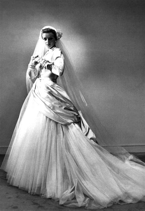 1949 Christian Dior Wedding Gown Винтажные свадебные платья