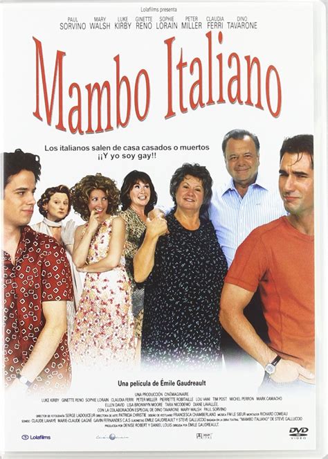 mambo italiano dvd amazon es paul sorvino luke kirby sophie lorain claudia ferri lou vani