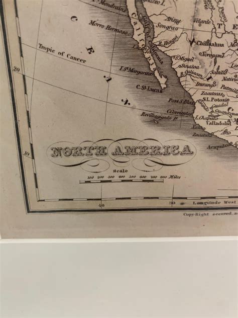 1830 Mexico And United States Framed Map For Sale At 1stdibs Map Of