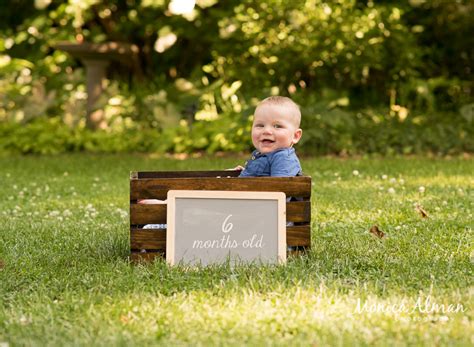 6 Month Old Baby Boy Outdoor Portraits Monica Alman Photography Llc