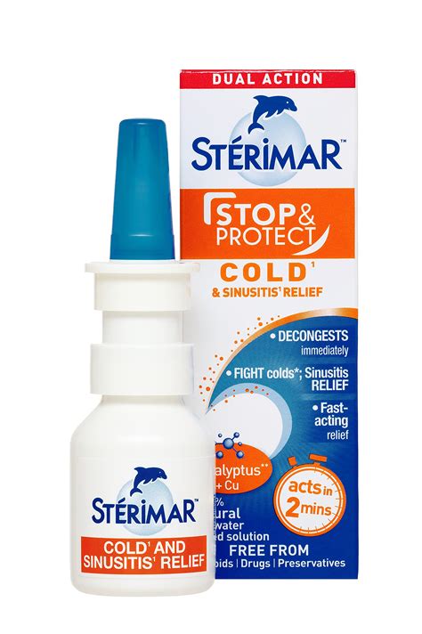 Buy Sterimar Stop And Protect Cold And Sinusitis 100 Percent Natural Sea Water Based Nasal