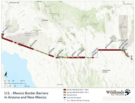 Mapping The Border Wall In Arizona And New Mexico Rewilding